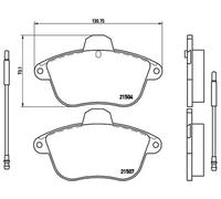 Pastillas de freno P 61 046 BREMBO para CITROËN RENAULT