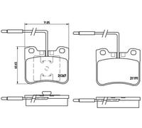 Pastillas de freno P 61 047 BREMBO para CITROËN PEUGEOT