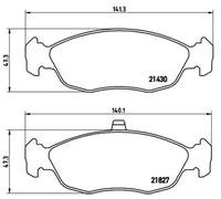 Pastillas de freno P 61 051 BREMBO para PEUGEOT CITROËN