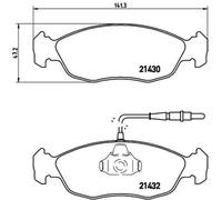 Pastillas de freno P 61 054 BREMBO para PEUGEOT CITROËN
