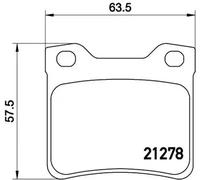 Pastillas de freno P 61 058 BREMBO para PEUGEOT 406 406 Break 406 Coupé 607