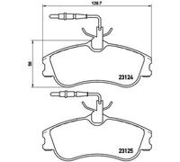 Pastillas de freno P 61 060 BREMBO para PEUGEOT CITROËN