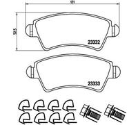 Pastillas de freno P 61 067 BREMBO para CITROËN PEUGEOT