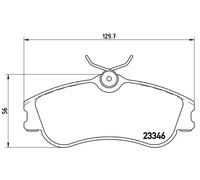 Pastillas de freno P 61 069 BREMBO para CITROËN PEUGEOT
