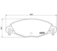 Pastillas de freno P 61 072 BREMBO para CITROËN C5 I C5 I Break C5 II