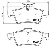 Pastillas de freno P 61 110 BREMBO para PEUGEOT 508 I 508 SW I