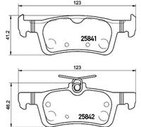 Pastillas de freno P 61 121 BREMBO para PEUGEOT 308 II 308 SW II