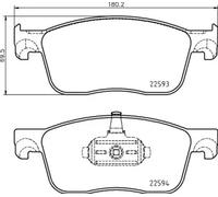 Juego de pastillas de freno BREMBO P 61 134, delante