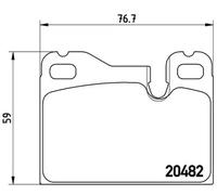 Pastillas de freno P 65 003 BREMBO para PORSCHE 924 944 928