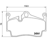 Pastillas de freno P 65 028 BREMBO para PORSCHE BOXSTER Spyder CAYMAN BOXSTER