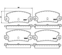 Pastillas de freno P 68 002 BREMBO para RENAULT TALBOT
