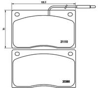 Pastillas de freno P 68 012 BREMBO para JAGUAR DAIMLER RENAULT