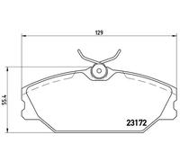 Pastillas de freno P 68 027 BREMBO para RENAULT LAGUNA I Grandtour LAGUNA I