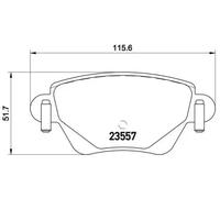 Pastillas de freno P 68 028 BREMBO para RENAULT KANGOO KANGOO Express