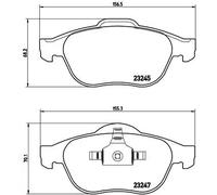 Pastillas de freno P 68 030 BREMBO para RENAULT SCÉNIC I Monospace LAGUNA II