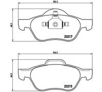 Pastillas de freno P 68 048 BREMBO para RENAULT MEGANE II Station Wagon CLIO III