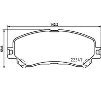 BREMBO Juego de 4 pastillas de freno para RENAULT: Mégane, Talisman, Scénic, Espace (Ref: P 68 067X)