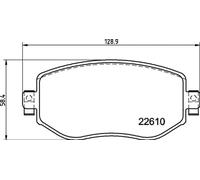Juego de pastillas de freno BREMBO P 68 068, delante