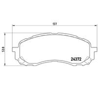 Pastillas de freno P 78 015 BREMBO para SUBARU IMPREZA Sedán IMPREZA Hatchback