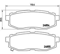 Pastillas de freno P 78 018 BREMBO para TOYOTA SUBARU