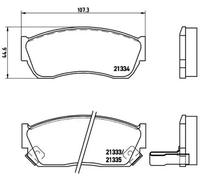 Pastillas de freno P 79 005 BREMBO para SUZUKI SUBARU GEO TATA CHEVROLET