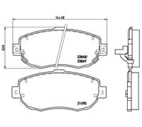 Pastillas de freno P 83 037 BREMBO para TOYOTA LEXUS