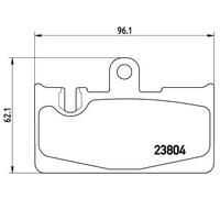 Pastillas de freno P 83 059 BREMBO para LEXUS LS