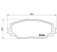 Pastillas de freno P 83 082 BREMBO para TOYOTA SUBARU LEXUS
