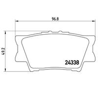 Pastillas de freno P 83 089 BREMBO para TOYOTA LEXUS
