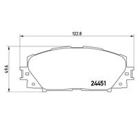 Pastillas de freno P 83 106 BREMBO para LEXUS TOYOTA