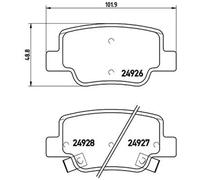 Pastillas de freno P 83 114 BREMBO para TOYOTA VERSO VERSO VAN