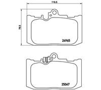 Pastillas de freno P 83 131 BREMBO para LEXUS GS RC