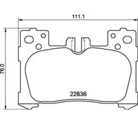 Pastillas de freno P 83 181 BREMBO para LEXUS LC Coupé LS LC Descapotable