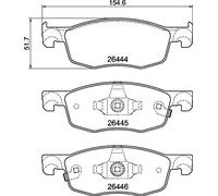 Pastillas de freno P 83 185 BREMBO para TOYOTA MAZDA