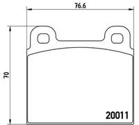 Pastillas de freno P 85 002 BREMBO para VW PORSCHE