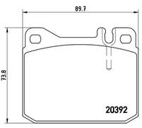 Pastillas de freno P 85 007 BREMBO para VW MERCEDES-BENZ
