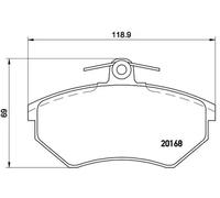 Pastillas de freno P 85 011 BREMBO para VW SEAT AUDI GEELY
