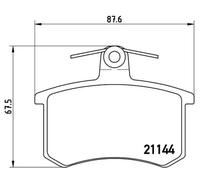 Pastillas de freno P 85 013 BREMBO para ALFA ROMEO AUDI LANCIA FIAT