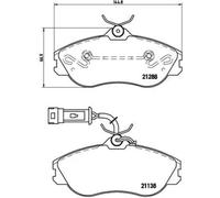 Pastillas de freno P 85 018 BREMBO para AUDI 100 C3 Sedán 200 C3 Sedán QUATTRO