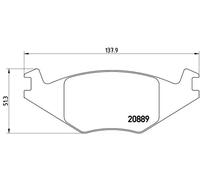 Pastillas de freno P 85 019 BREMBO para VW SEAT