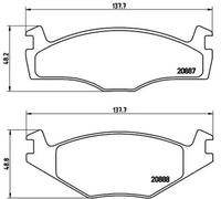 Pastillas de freno P 85 024 BREMBO para VW SEAT