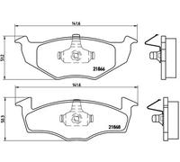 Pastillas de freno P 85 025 BREMBO para VW SEAT SKODA