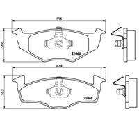 Brembo P 85 031 Pastillas de Frenos
