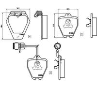 Pastillas de freno P 85 038 BREMBO para AUDI 100 C4 Sedán 100 C4 Avant A8 D2