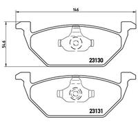 Pastillas de freno P 85 041 BREMBO para SEAT VW AUDI SKODA STREETSCOOTER