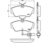 Pastillas de freno P 85 050 BREMBO para VW HONDA