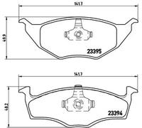 Pastillas de freno P 85 055 BREMBO para VW LUPO I