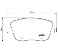 Juego de pastillas de freno BREMBO P 85 057, delante