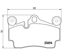 Pastillas de freno P 85 070 BREMBO para AUDI PORSCHE VW