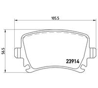 Pastillas de freno P 85 073X BREMBO para VW SKODA AUDI SEAT